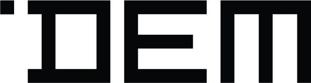 DEM logo black
